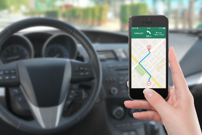 GPS en auto